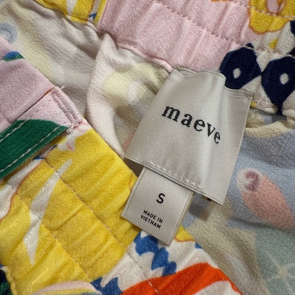 Anthropologie Multicolor Wide-Leg Pants NWOT Maeve - Picture 5 of 7